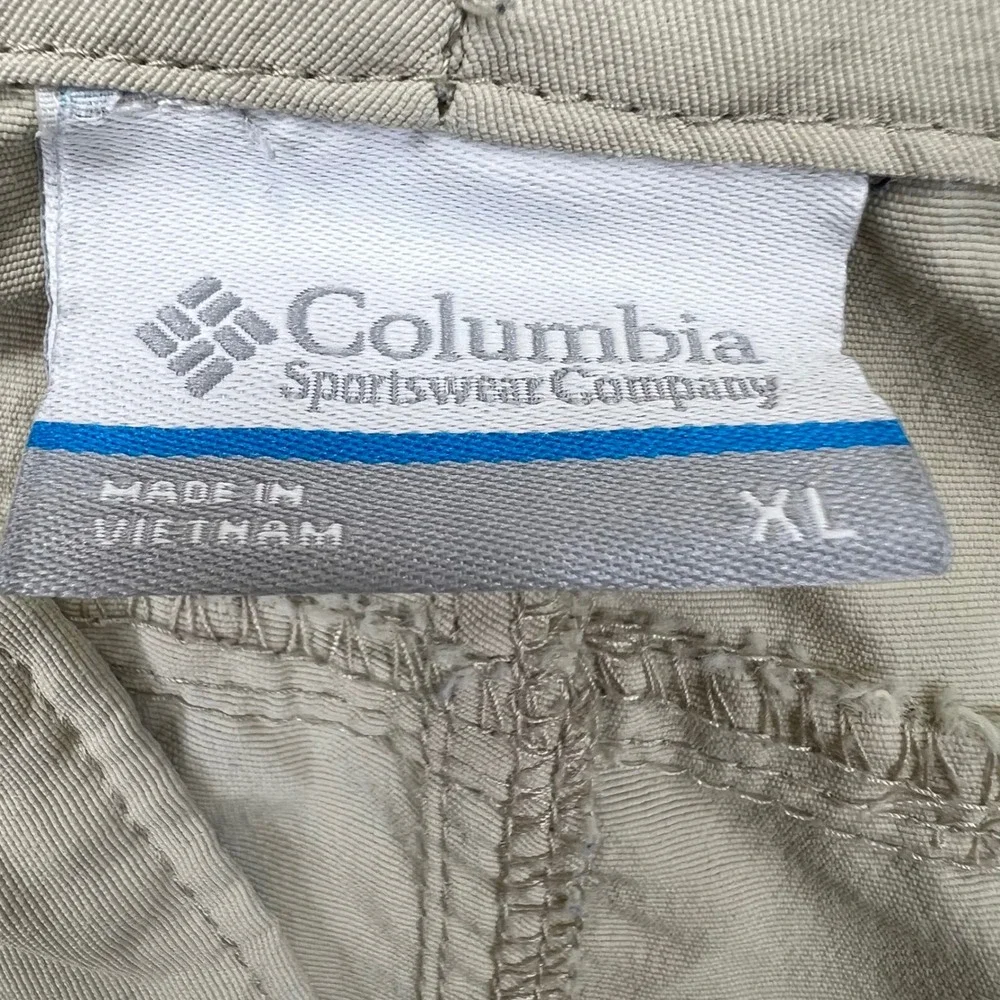 Columbia PFG Women's XL‎ Tan Omni-Shade Nylon Hiking Outdoor Utility Gorpcore